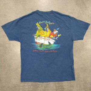 Jimmy Buffett Margaritaville T-Shirt XL Measurements VTG Blue